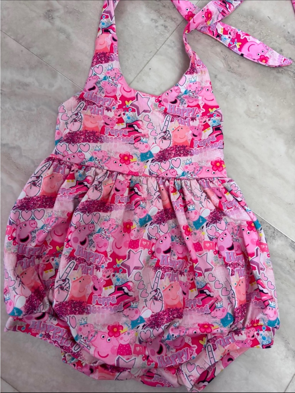 Peppa Pig Pink Halter Romper